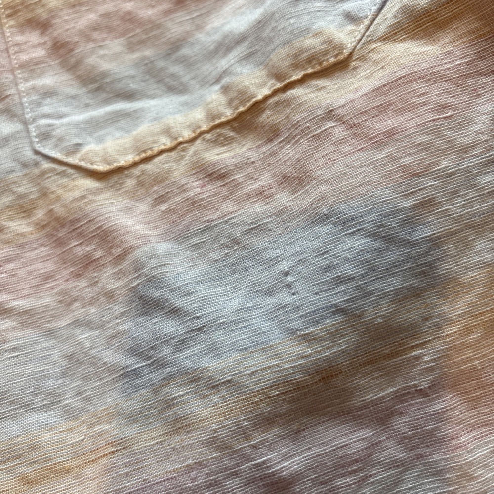 Tommy‎ Bahama Barbados Breeze Linen Shirt Men XL Pastel Flip Cuff Stretch - Picture 13 of 16